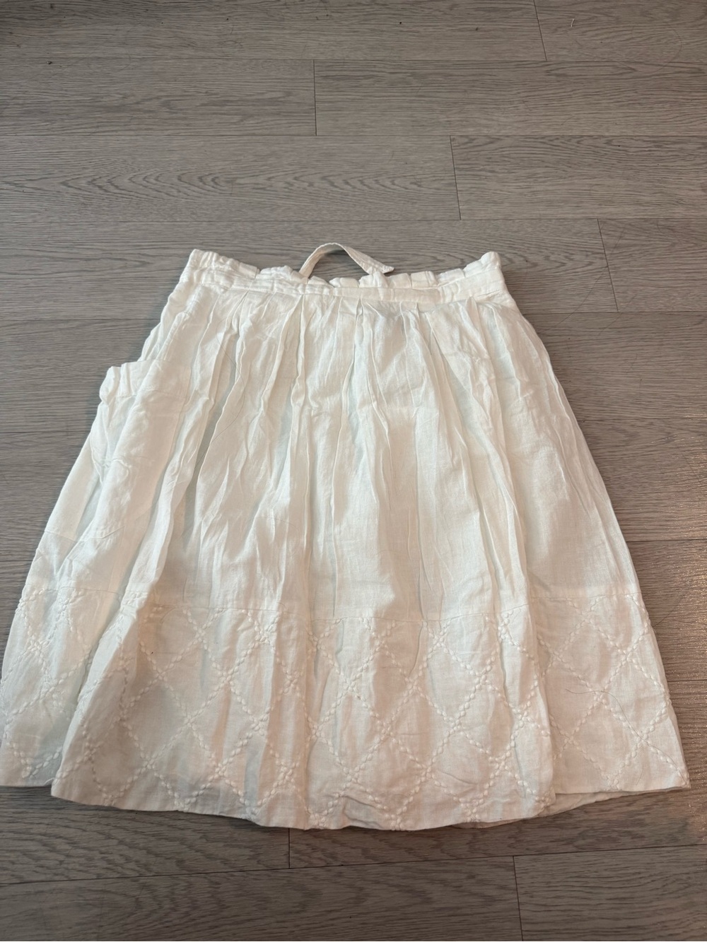 Sea New York White A-Line Embroidered Pocket Skirt size 4 - Picture 3 of 4